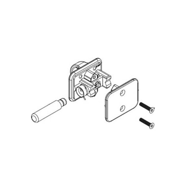 Bradley Bradley Toilet Partition Door Latch, Zamak, Baked Enamel - HDWT-T290 HDWT-T290 - main